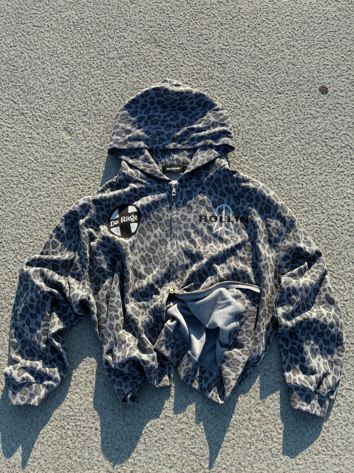 Tai Lung Waffle Zip Hoodie