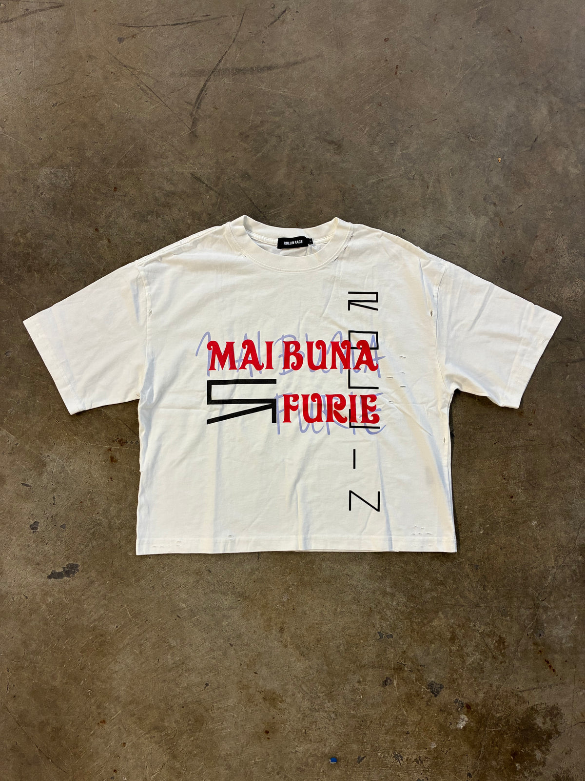 Boxy Distressed Better Rage Tee